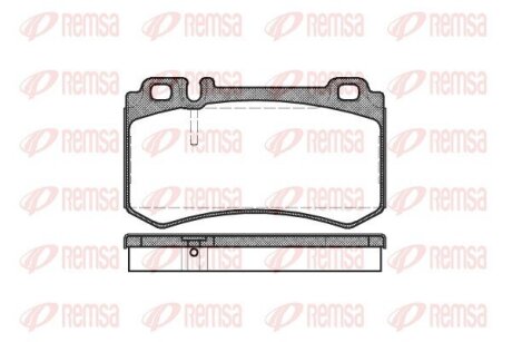 Колодки гальмівні дискові REMSA 0993.00