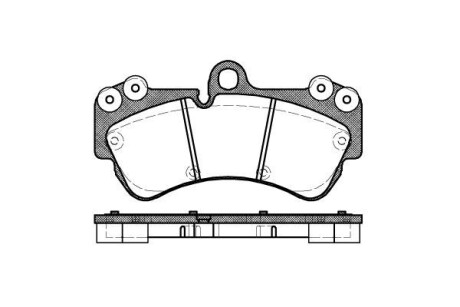 Колодка тормозов. диск. PORSCHE, VW CAYENNE (955), TOUAREG (7LA, 7L6, 7L7), передн. (выр-во) REMSA 0994.00