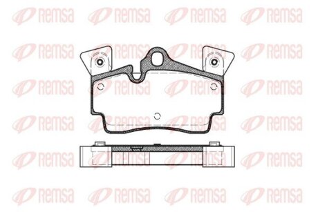 Колодки тормозные дисковые REMSA 0996.10