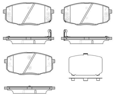 Колодка гальм. диск. HYUNDAI i30, KIA CEE`D передн. REMSA 1038.12