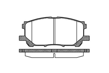 Колодка тормозов. диск. LEXUS RX, передн. (выр-во) REMSA 1039.00