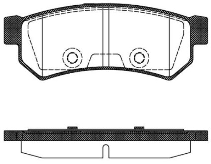 Колодки тормозные дисковые REMSA 1048.10