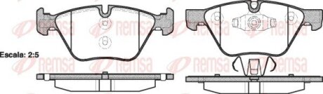 Колодки тормозные дисковые REMSA 1052.10