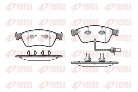Колодки гальмівні дискові REMSA 1056.02