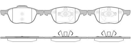 Колодка тормозов. диск. FORD FOCUS, MAZDA 3,5, VOLVO C70, S40, передн. (выр-во) REMSA 1082.00