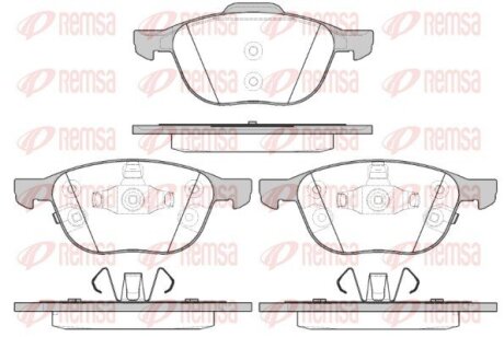 Колодки гальмівні дискові REMSA 1082.12 (фото 1)