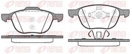 Колодки тормозные дисковые REMSA 1082.30