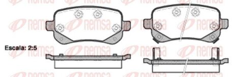 Колодки гальмівні дискові REMSA 1095.02