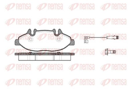 Колодки тормозные дисковые REMSA 1109.02