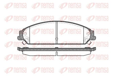 Колодки тормозные дисковые REMSA 1128.08