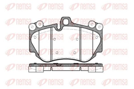 Колодки тормозные дисковые REMSA 1140.00