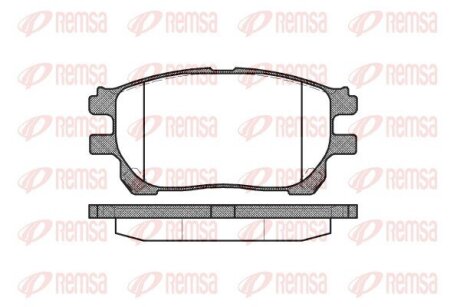 Колодки тормозные дисковые REMSA 1143.00