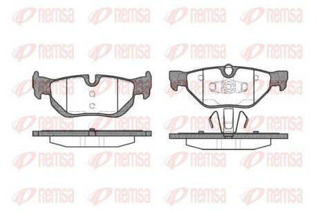 Колодка гальм. диск. BMW 3 (E90-91) 05 - задн. REMSA 1145.00