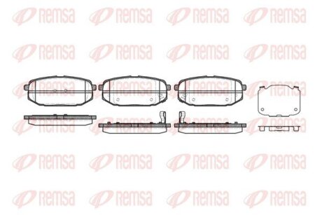 Колодки гальмівні дискові REMSA 1147.02