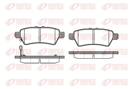 Колодки тормозные дисковые REMSA 1188.01