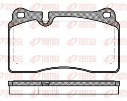 Колодки тормозные дисковые REMSA 1200.30