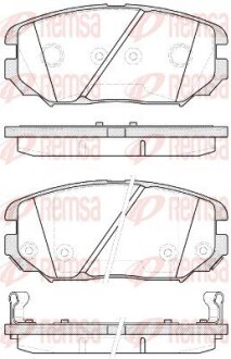 Колодки тормозные дисковые REMSA 1204.12