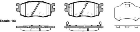 Колодки тормозные дисковые REMSA 1208.02