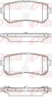 Колодки гальмівні дискові REMSA 1209.42