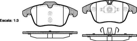 Колодка гальм. диск. FORD MONDEO, передн. REMSA 1219.00