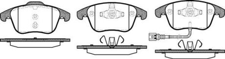 Колодка гальм. диск. AUDI Q3 (06/11-) передн. REMSA 1219.21