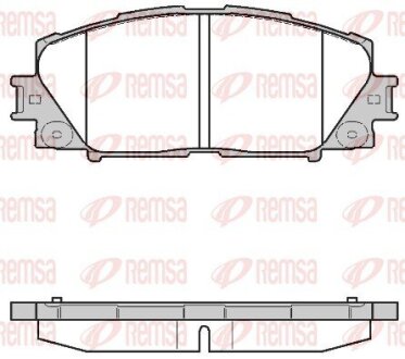 Колодки тормозные дисковые REMSA 1224.10