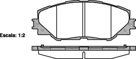 Колодки гальмівні дискові REMSA 1234.00