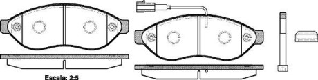 Колодка тормозов. диск. CITROEN JUMPER, FIAT DUCATO, PEUGE BOXER 06 – передн. (выр-во) REMSA 1237.01