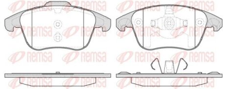 Колодки гальмівні дискові REMSA 1249.30