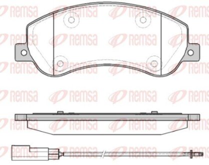 Колодки тормозные дисковые REMSA 1250.11