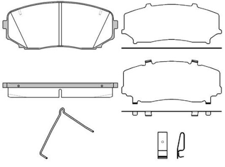 Колодки тормозные дисковые REMSA 1267.02