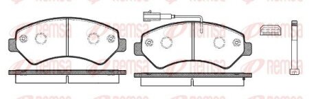 Колодки тормозные дисковые REMSA 1275.12