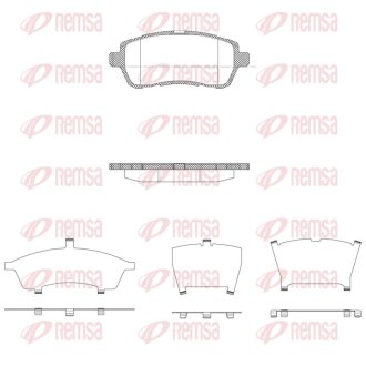 Колодки гальмівні дискові REMSA 1281.10