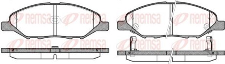 Колодка тормозов. диск. NISSAN TIIDA 1.5-1.8 07 – передн. (выр-во) REMSA 1293.02