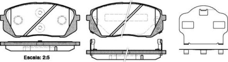 Колодки тормозные дисковые REMSA 1302.02