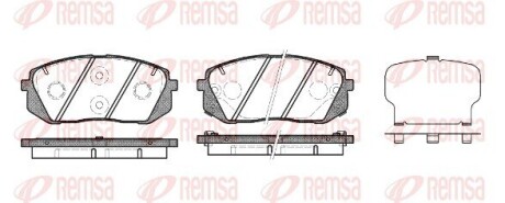 Колодка тормозов. диск. HYUNDAI I40 2011 – передн. (выр-во) REMSA 1302.22