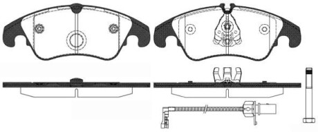 Колодка гальм. диск. AUDI A4 Berlina (8K2) Avant (8K5)(11/07-) передн. REMSA 1304.31