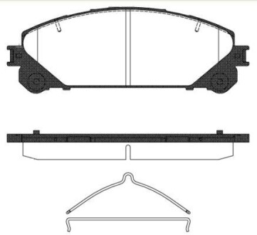 Колодка гальм. диск. LEXUS RX передн. REMSA 1312.00