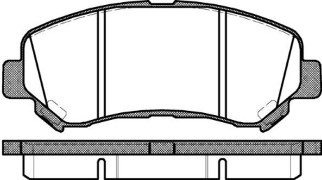 Колодка тормозов. диск. NISSAN QASHQAI, передн. (выр-во) REMSA 1318.00