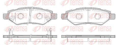 Колодки тормозные дисковые (комплект 4 шт.)) REMSA 1335.02