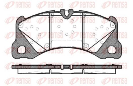 Колодки гальмівні дискові REMSA 1345.40