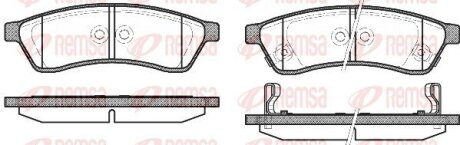 Колодки тормозные дисковые REMSA 1349.02