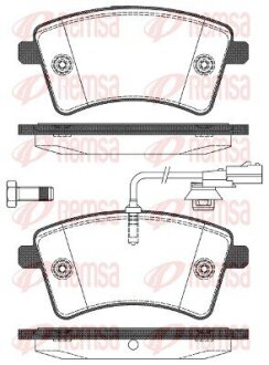 Колодки тормозные дисковые REMSA 1351.01