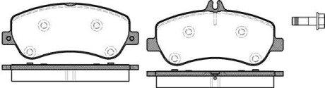 Колодка гальм. диск. MB GLK-CLASS(X204) 220-350 08 - передн. REMSA 1377.00