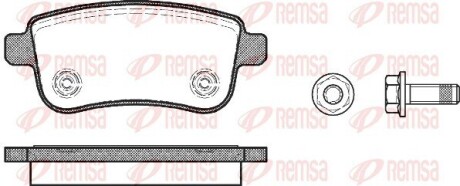 Колодки тормозные дисковые REMSA 1387.00