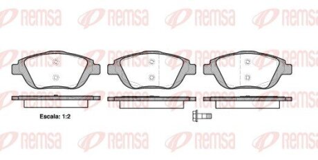 Колодки тормозные дисковые REMSA 1392.00