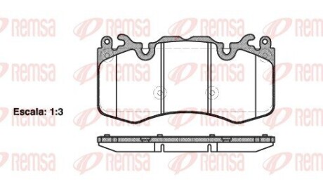 Колодка гальм. диск. LANDROVER, RANGE ROVER передн. REMSA 1410.00