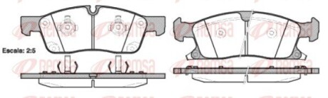 Колодки тормозные дисковые REMSA 1430.02