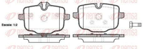 Колодки гальмівні дискові REMSA 1433.00