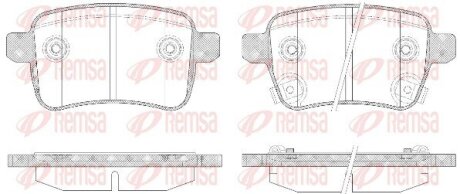 Колодки гальмівні дискові REMSA 1450.12